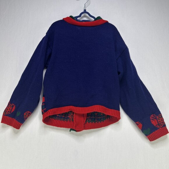 VINTAGE Mickey & Minnie Mouse Walt Disney Knit Cardigan Sweater Kids Size 6x USA - Picture 7 of 7